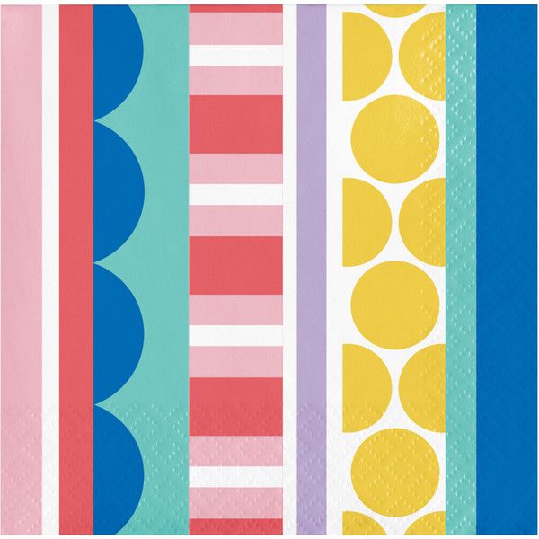 Party Patterns - Beverage Napkin 16ct