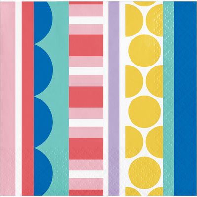 Party Patterns - Beverage Napkin 16ct
