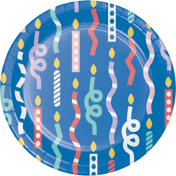Party Patterns - 7" Luncheon Plate 8ct