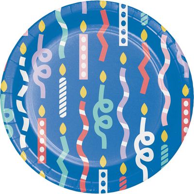 Party Patterns - 7" Luncheon Plate 8ct