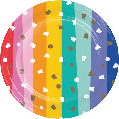 Birthday Confetti - 7" Plate 8ct
