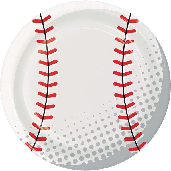 Sports Spirit - Baseball 9" Plate 8ct