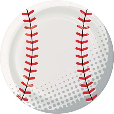 Sports Spirit - Baseball 9" Plate 8ct