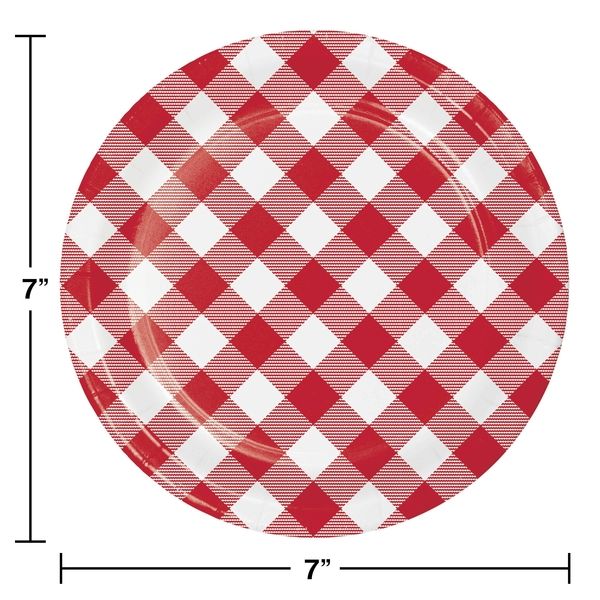 Classic Gingham - 7" Plate 8ct
