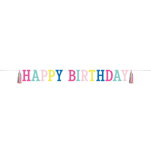 Birthday Brights - Letter Banner w/ Tassels