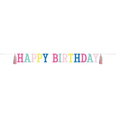 Birthday Brights - Letter Banner w/ Tassels