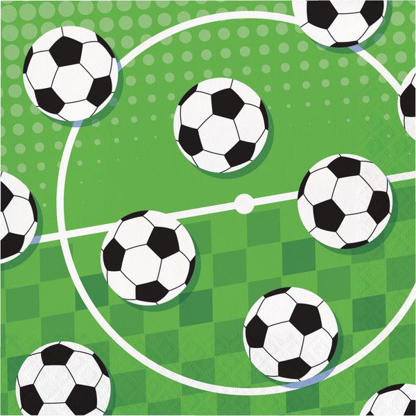 Sports Spirit - Soccer Lunch Napkin 16ct