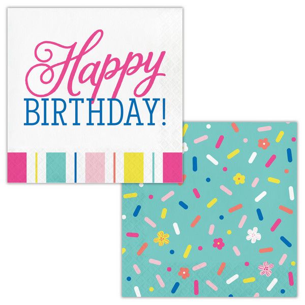 Birthday Brights - Luncheon Napkins 16ct