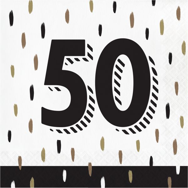 Golden Wishes - 50 Luncheon Napkin  16ct