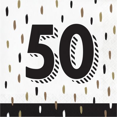 Golden Wishes - 50 Luncheon Napkin  16ct
