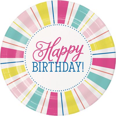 Birthday Brights - 9" Plate 8ct