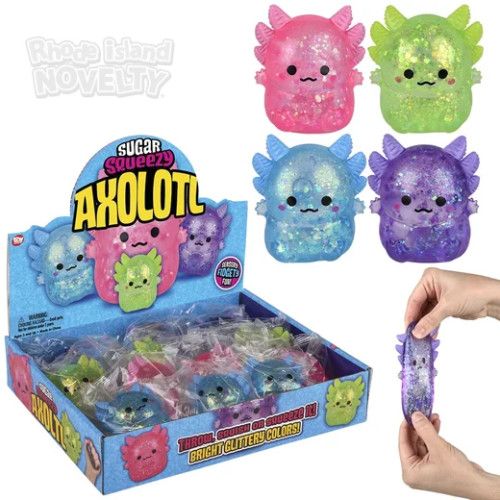 Squeezy Sugar Axolotl 2.5" - 12 Ct Box