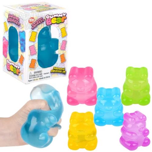 Jumbo Sugar Squeezy Yummy Bear 4" - 6 Ct Box