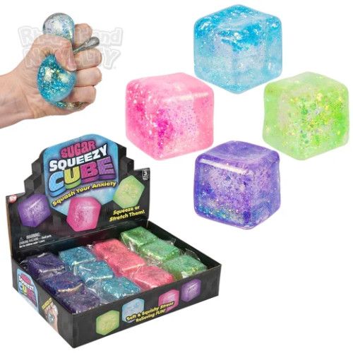 Squeezy Sugar Cube 2" -12 Ct Box