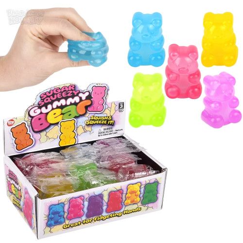Sugar Squeezy Yummy Bear 2" - 12 Ct Box
