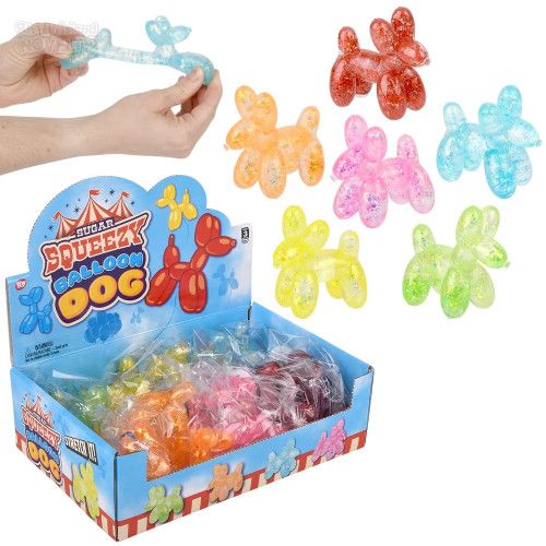 Sugar Squeezy Balloon Dog 3.5" - 12 Ct Box