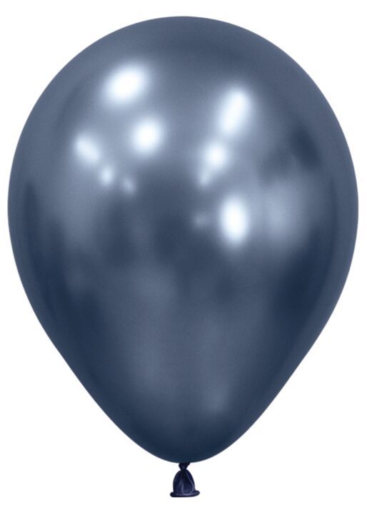 Reflex Galaxy Blue 11" Helium Filled Latex Balloon and Ribbon