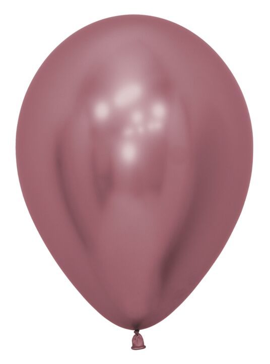 Reflex Pink 11" Helium Filled Latex Balloon and Ribbon