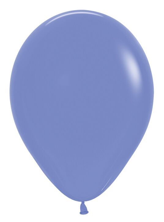 Deluxe Periwinkle Blue 11" Helium Filled Latex Balloon and Ribbon