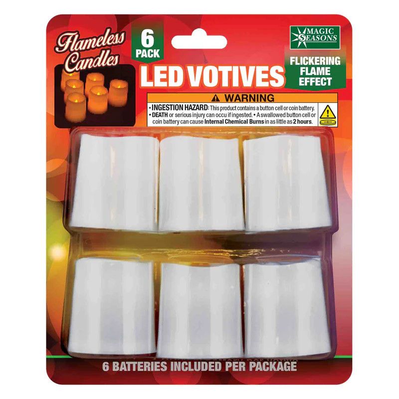 Led Votives Lights - 6 Ct