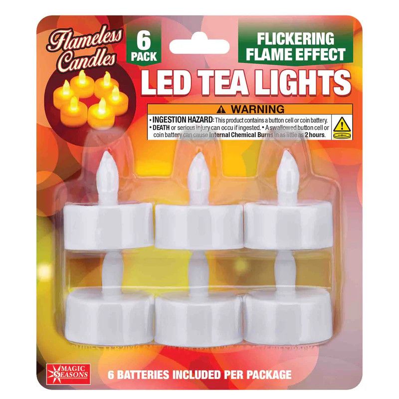 Led Tea Lights - 6 Ct