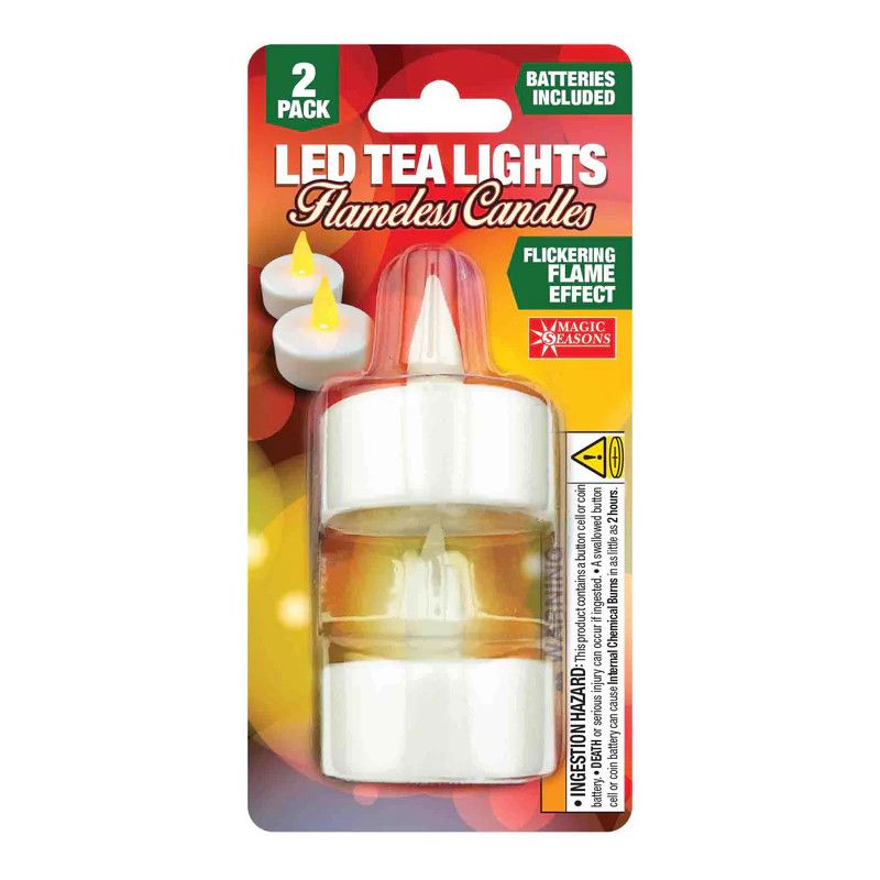 Led Tea Lights - 2 Ct