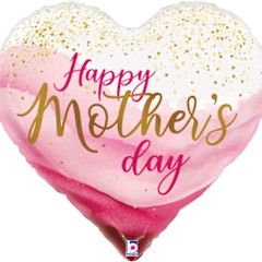 Mother's Day Pretty Pink Heart Bouquet