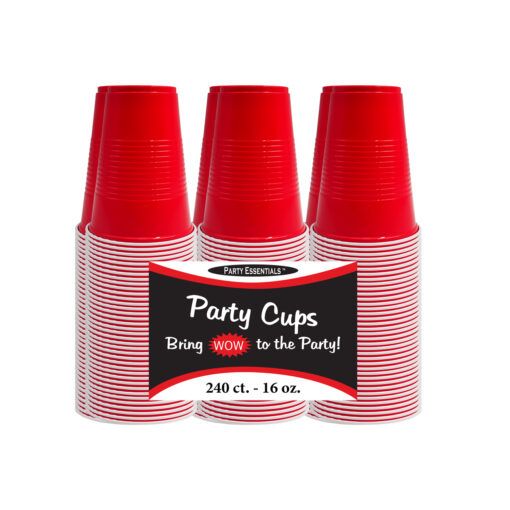 Red Party Cups - 16 oz 240 Ct