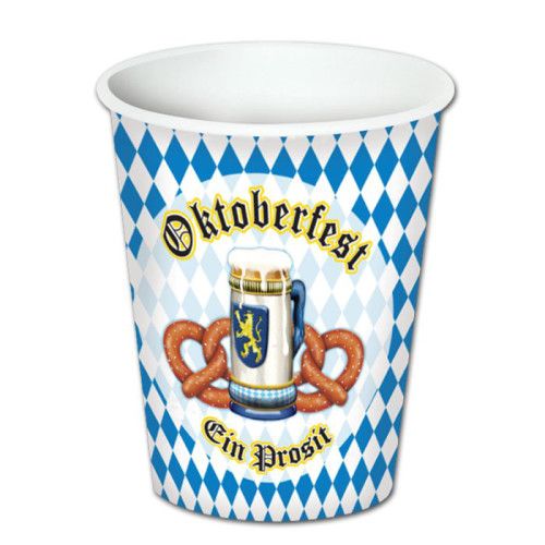 Oktoberfest Hot/Cold 9oz Cups 8 Ct