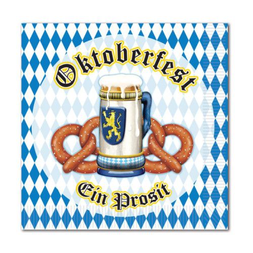 Oktoberfest Beverage Napkins 16 Ct