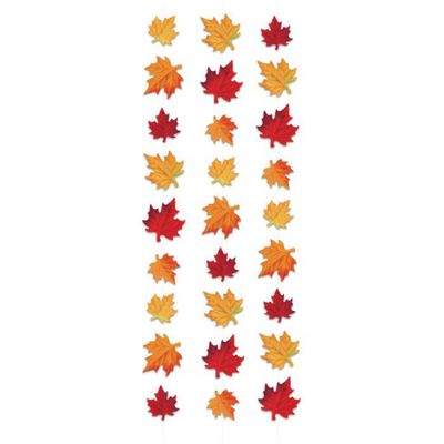 Deluxe Fabric Autumn Leaves Stringers 3 Ct 10'