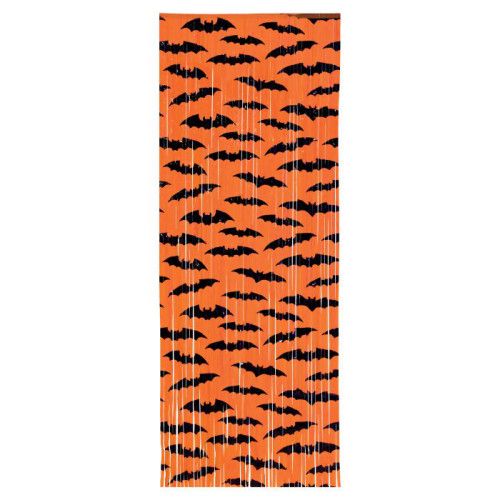 Bat 1-Ply Plastic Fringe Curtain 8' x 3'