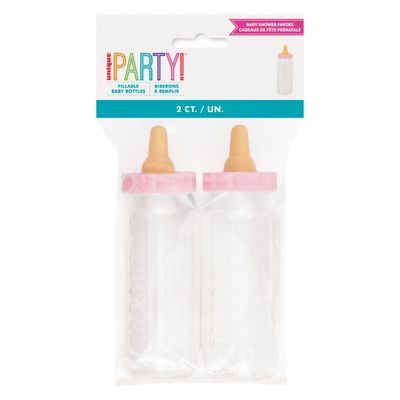 2.5" Fillable Bottles - Pink 2ct