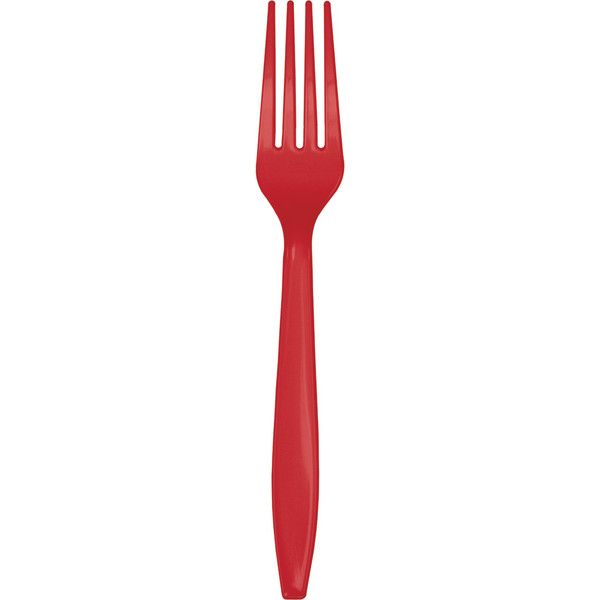 Plastic Forks Classic Red 24 Ct.