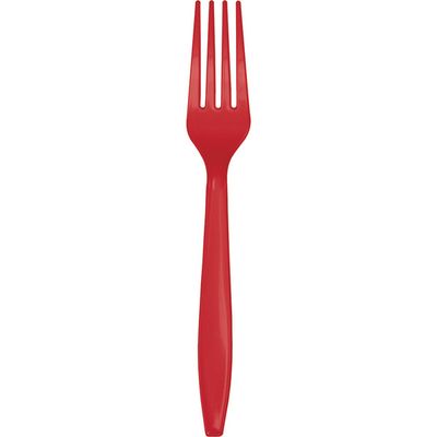 Plastic Forks Classic Red 24 Ct.
