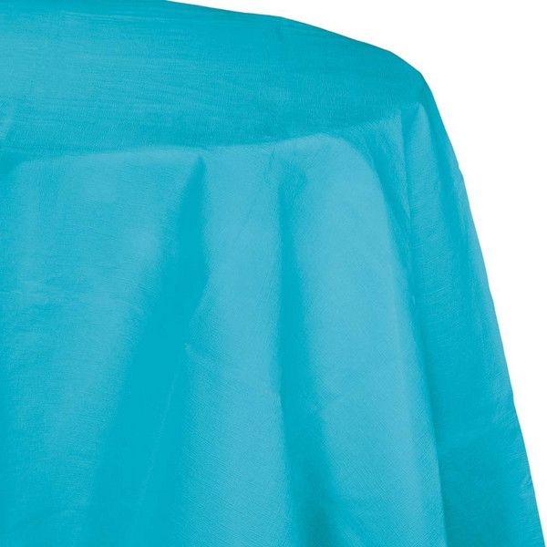 Round Paper Tablecover Bermuda  Blue 82"