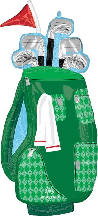 Tee-rific Dad   - 37" Helium Filled Foil Balloon, Ribbon