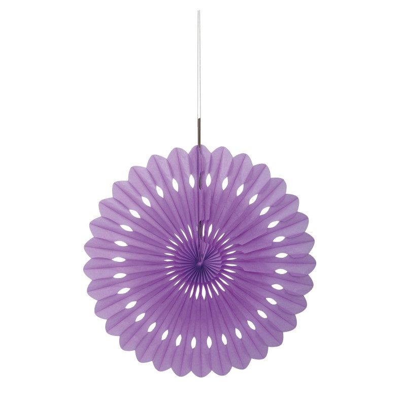 Tissue Paper Fan Pretty Purple Solid 16"