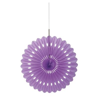Tissue Paper Fan Pretty Purple Solid 16"