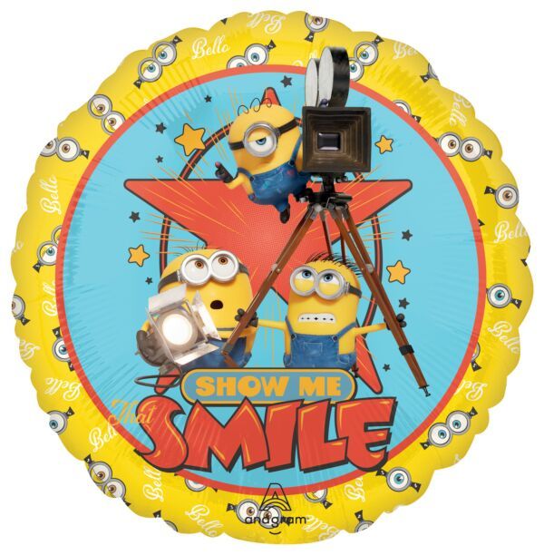 Minions 3 - 17" Helium Filled Foil Shaped Balloon, Ribbon