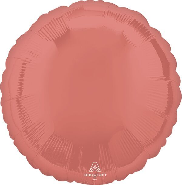 Coral Decorator - 17" Helium Filled Foil Balloon, Ribbon