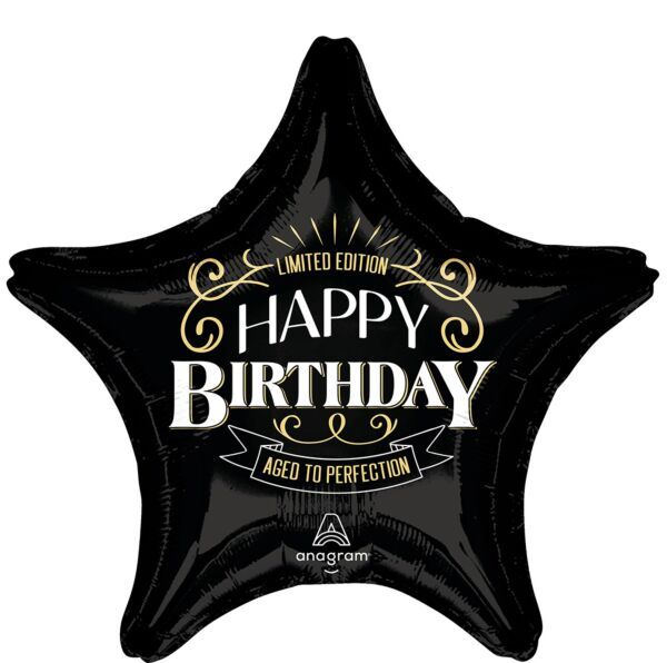 Better With Age - 28" Helium Filled Foil Balloon, Ribbon