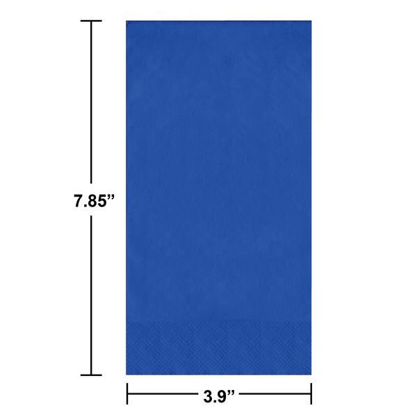 Guest Napkins 2 Ply Cobalt 50 Ct