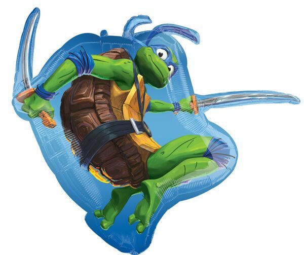 Teenage Mutant Ninja Turtle  - 32" Helium Filled Foil Shaped Balloon, Ribbon