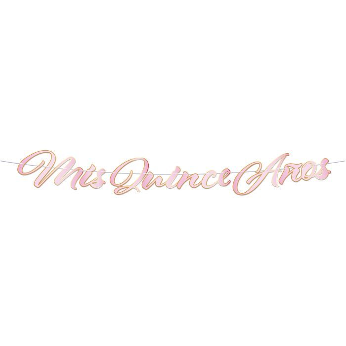 Foil Mis Quince Anos Streamer 8 3/4" x 6'