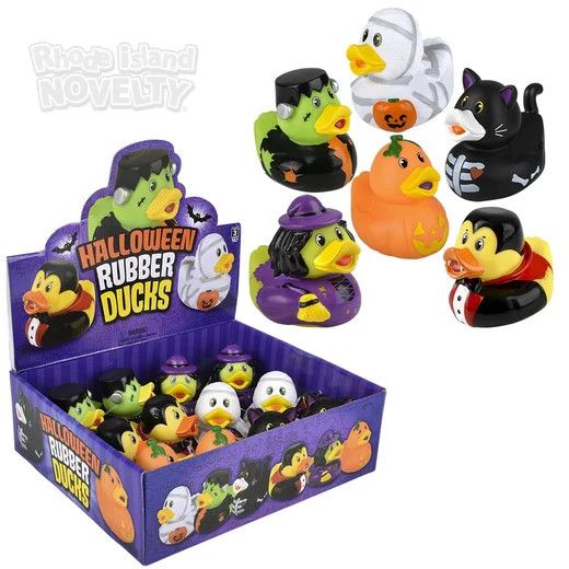 Halloween Rubber Duckies 3.5" - 12 Ct Box