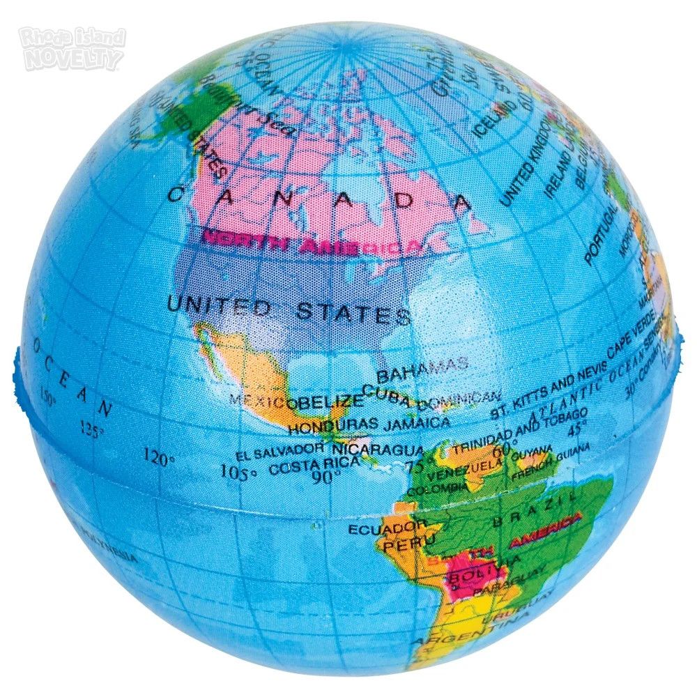 Globe Stress Ball 3" - Single