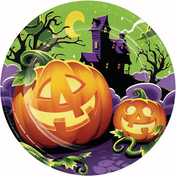 Pumpkin Prowlers 9" Plate 8 Ct