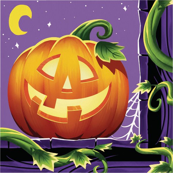 Pumpkin Prowlers Luncheon Napkins 16 Ct
