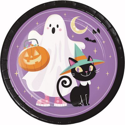 Frightful Friends 9" Paper Plates 8 Ct